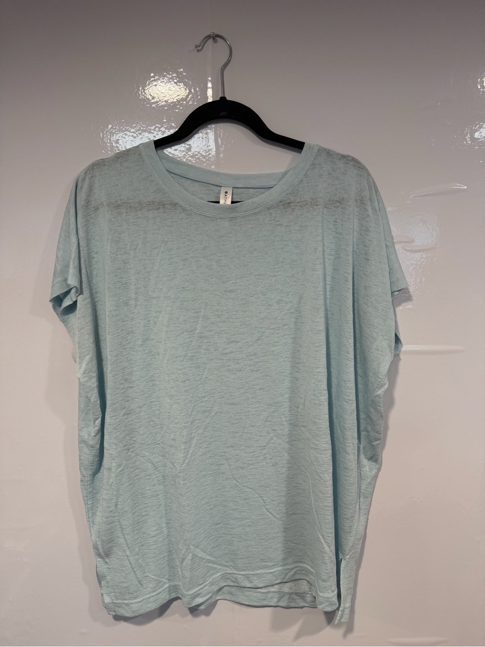 Light Blue Athleta Women's Relaxed Crewneck Tee